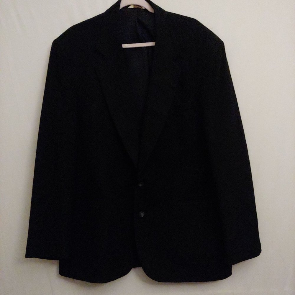 Hunt Valley black 100% Camel Hair men sportcoat blazer 44L